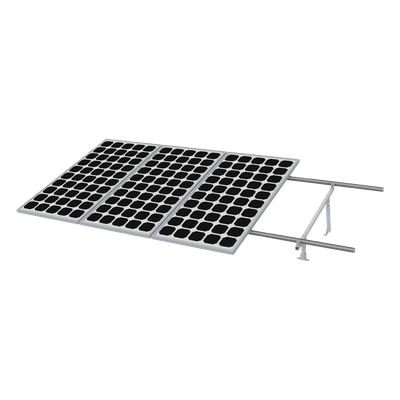 Kit de Montaje para Panel Solar / Riel 5 de 5.4 m (17.7 ft) / 4 Módulos de 35 mm / Velocidad de Viento 190 km/h / Inclinación 20-45° / Ground Clip Integrado